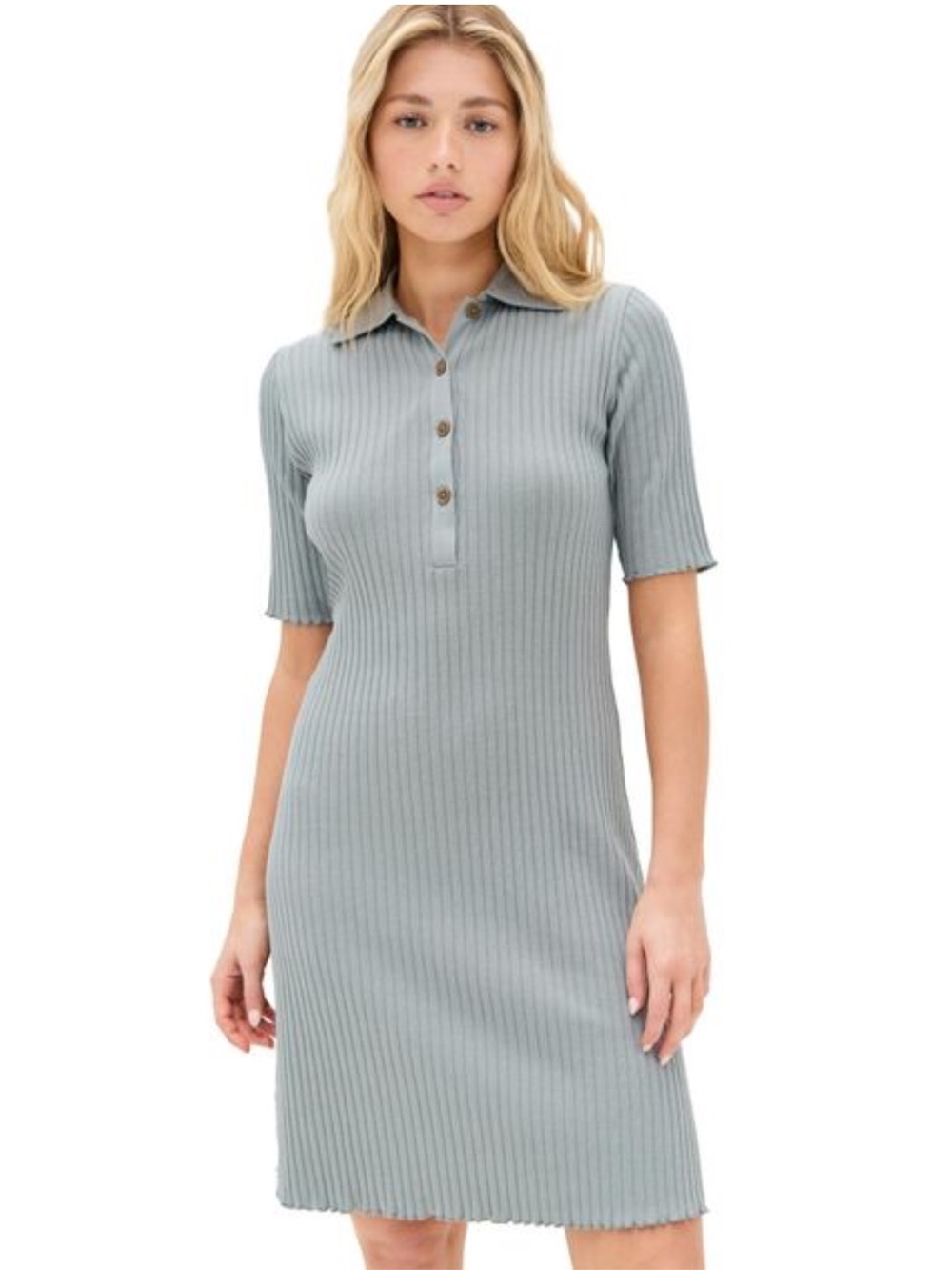 Vince Womens Elbow SLV Polo Mini Dress Size Large